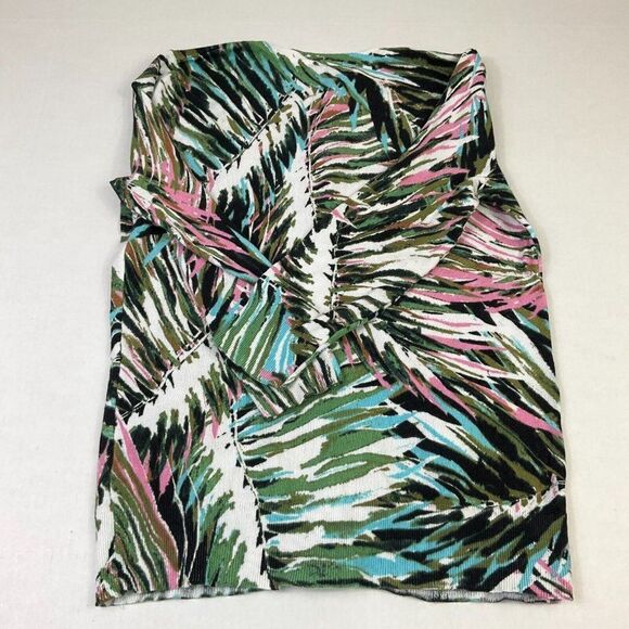 Cable & Gauge Womens Button Cardigan Colorful Print Stretch Knit Sweater S Small - Picture 11 of 12